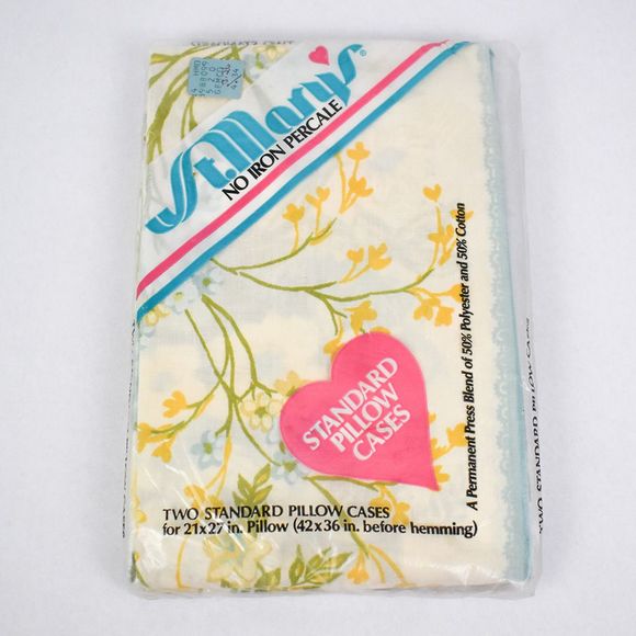 Vintage Sheets Blue Cabbage Roses Grand Millennial - Picture 6 of 8